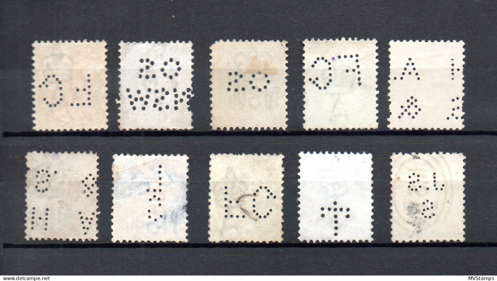 NSW Old Collection Stamps (10x) With Perforations Nice Used - Oblitérés