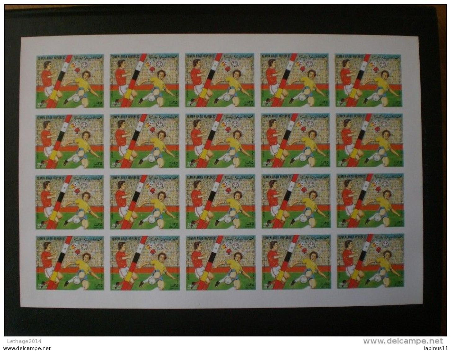 Yemen يمني ,Y,A,R " Espana 82 Football World"sery Complete Imperf + Perf Sheets + Imperf. Sheet MNH + 9 PHOTO - Yémen