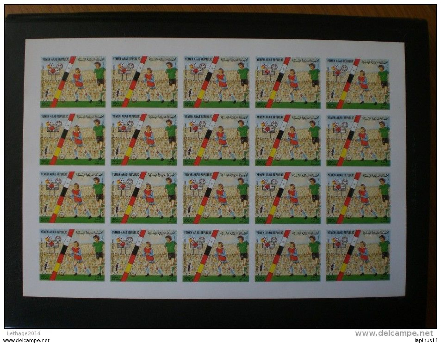 Yemen يمني ,Y,A,R " Espana 82 football world"sery complete imperf + perf sheets + imperf. sheet MNH + 9 PHOTO