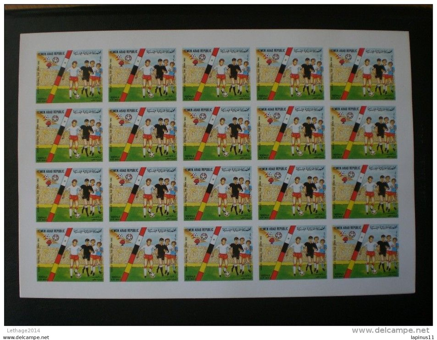 Yemen يمني ,Y,A,R " Espana 82 football world"sery complete imperf + perf sheets + imperf. sheet MNH + 9 PHOTO