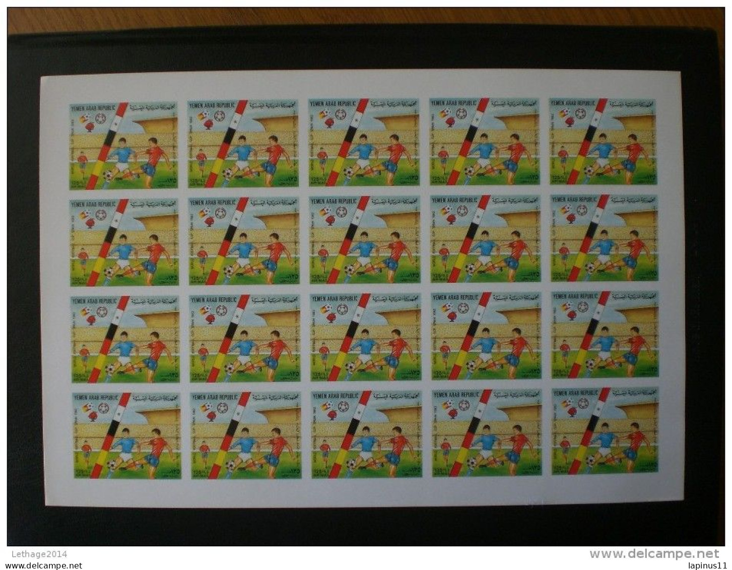 Yemen يمني ,Y,A,R " Espana 82 football world"sery complete imperf + perf sheets + imperf. sheet MNH + 9 PHOTO