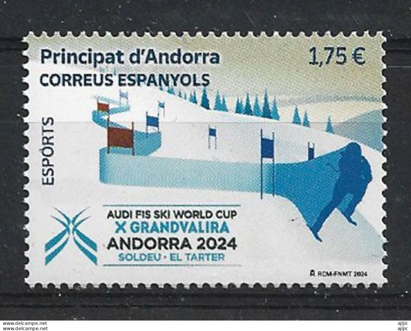 2024 Audi FIS Ski World Cup Andorra /Women's Slalom And Giant Slalom World Cup .  MNH Mint Stamp ** - Ski