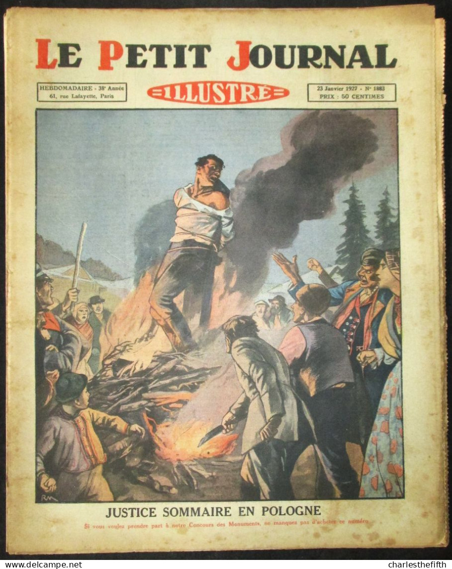 50 X LE PETIT JOURNAL ANNEE 1927 - NR. 1880 JUSQU'AU NR 1930 - HAUTE VALEUR - REGARDEZ RECENTES VENTES FERMEES SVP