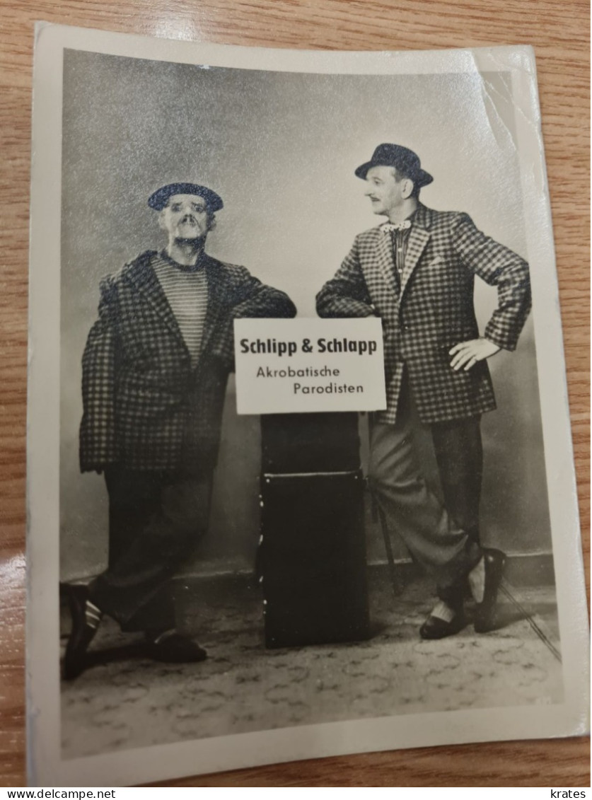 Postcard - Schlipp & Schlapp, Humour         (V 37904) - Actors