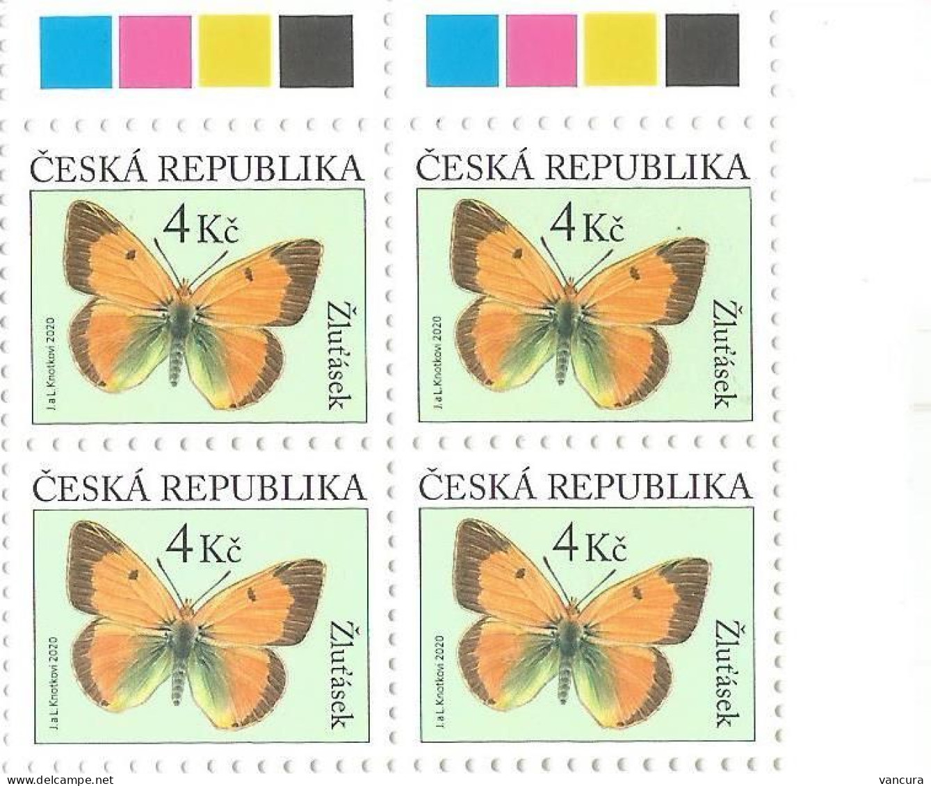 ** 1094 Czech Republic Clouded Yellow Butterfly 2020 - Butterflies