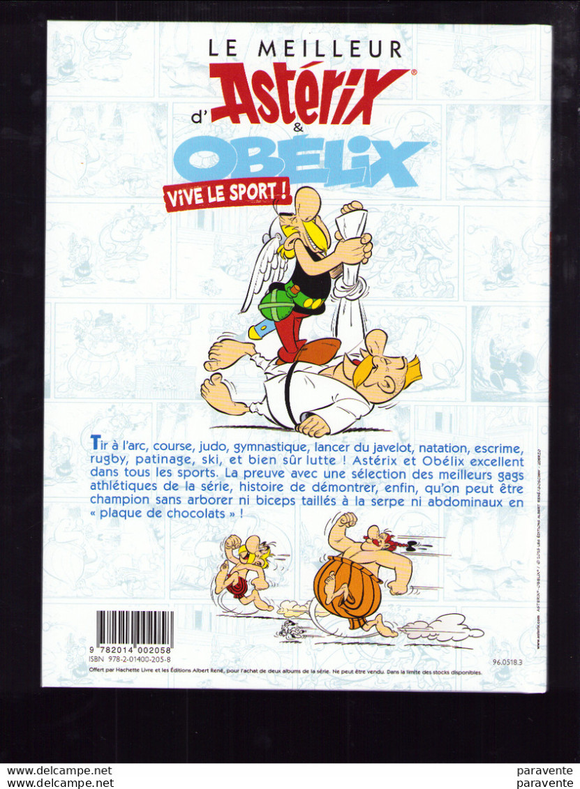 ASTERIX : Album Cartonné HS LE MEILLEUR D'ASTERIX ET OBELIX - VIVE LE SPORT Par HACHETTE 2015 - Astérix