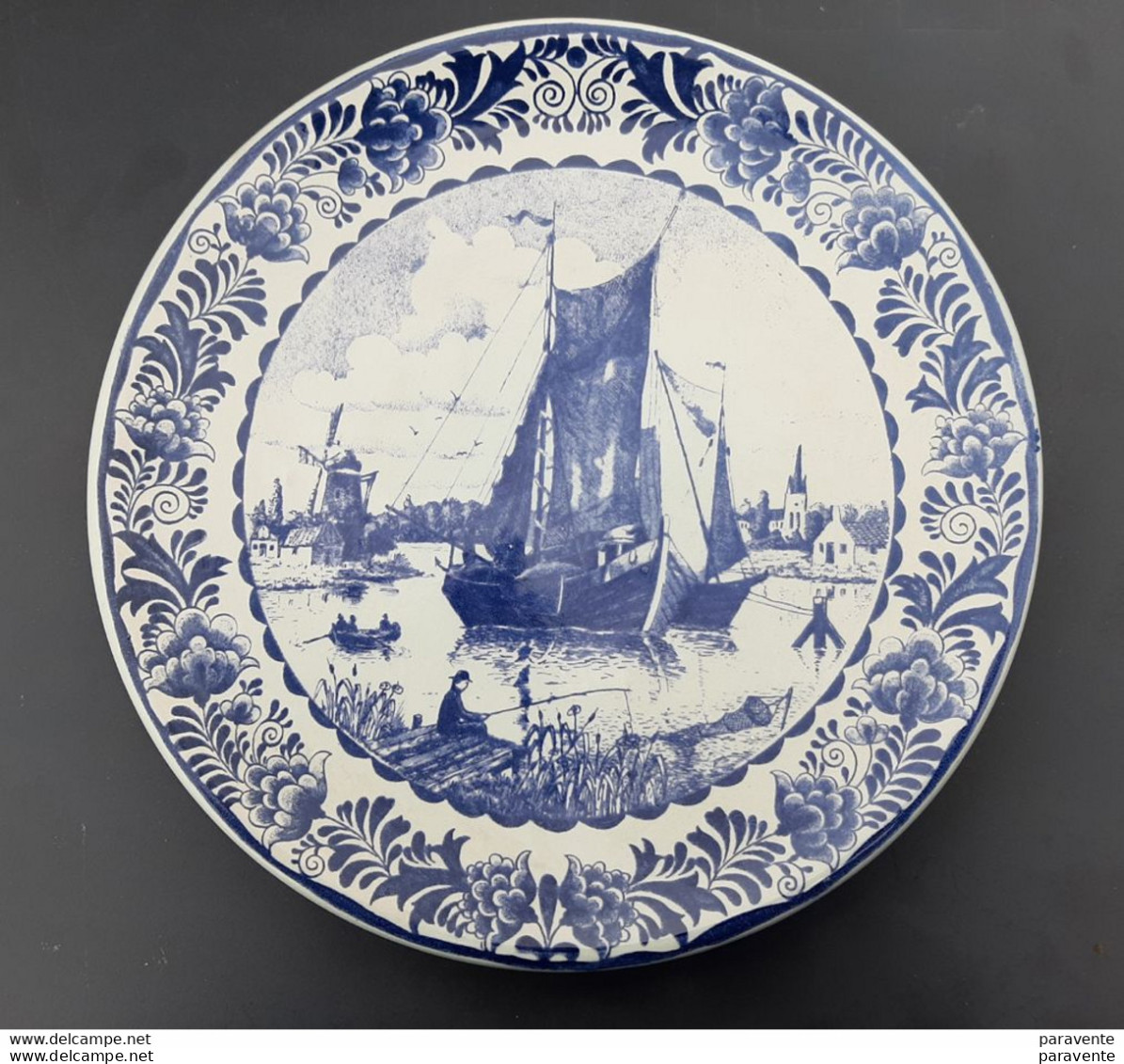 Assiette Le BATEAU Bleu De DELFT - Delft (NLD)