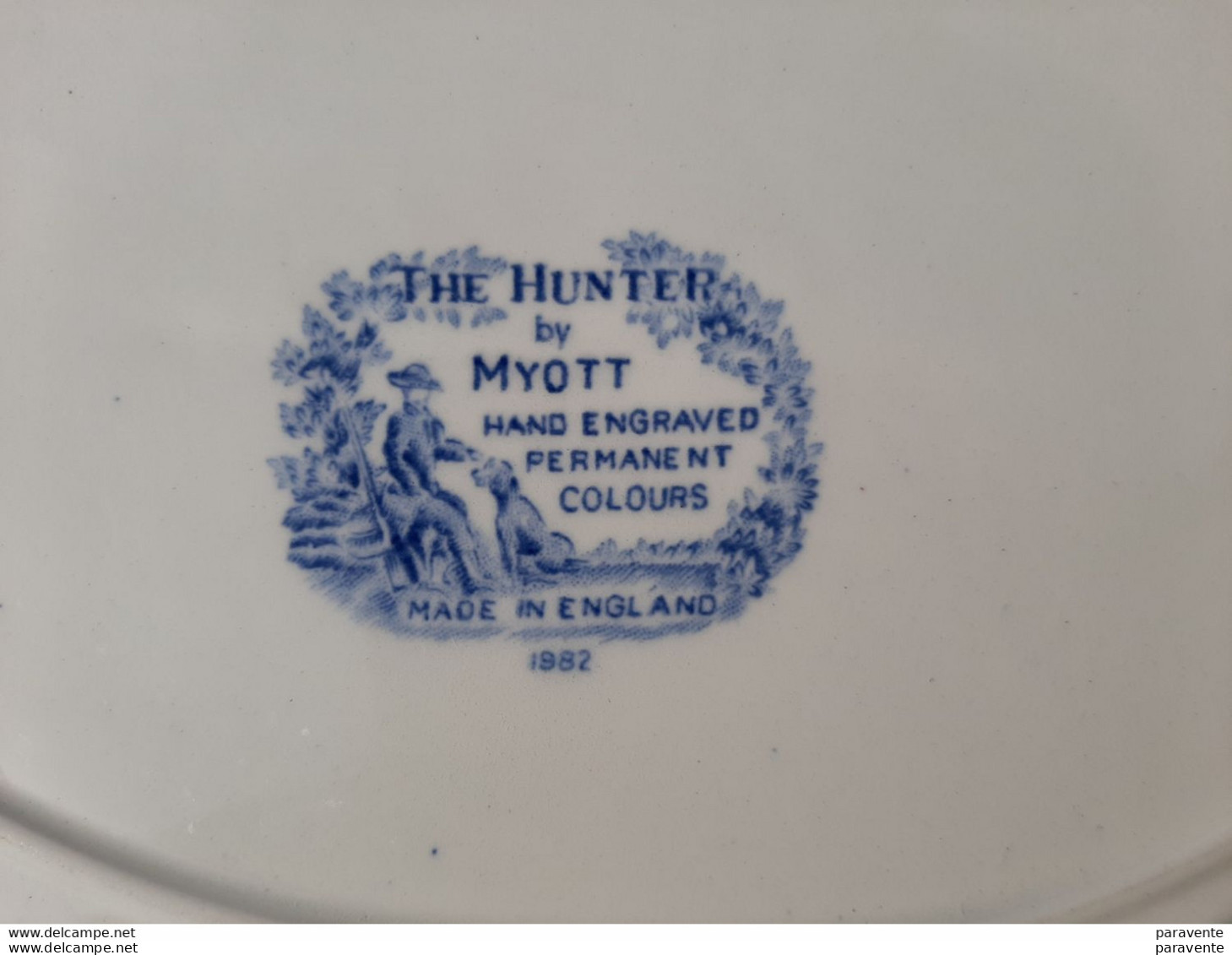 Plat Ovale LE CHASSEUR  Bleu De DELFT - Delft (NLD)