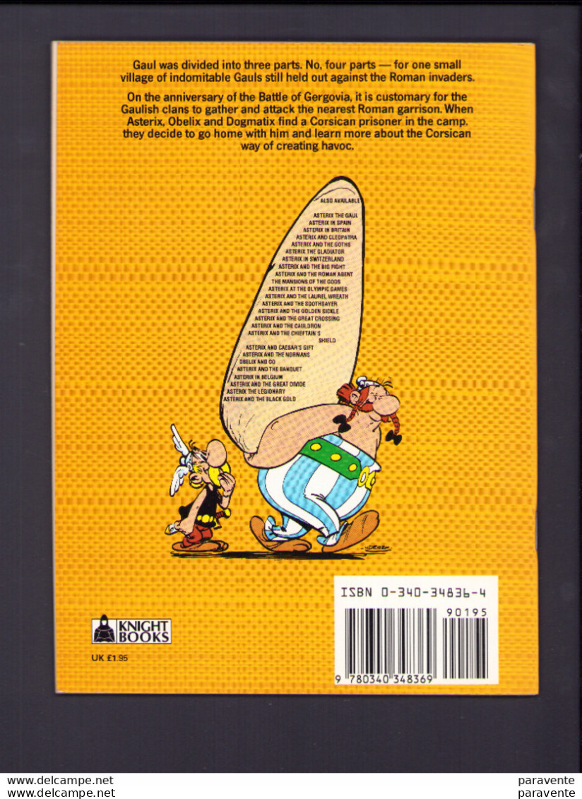 ASTERIX : Album Broché ASTERIX IN CORSICA En Anglais - Astérix