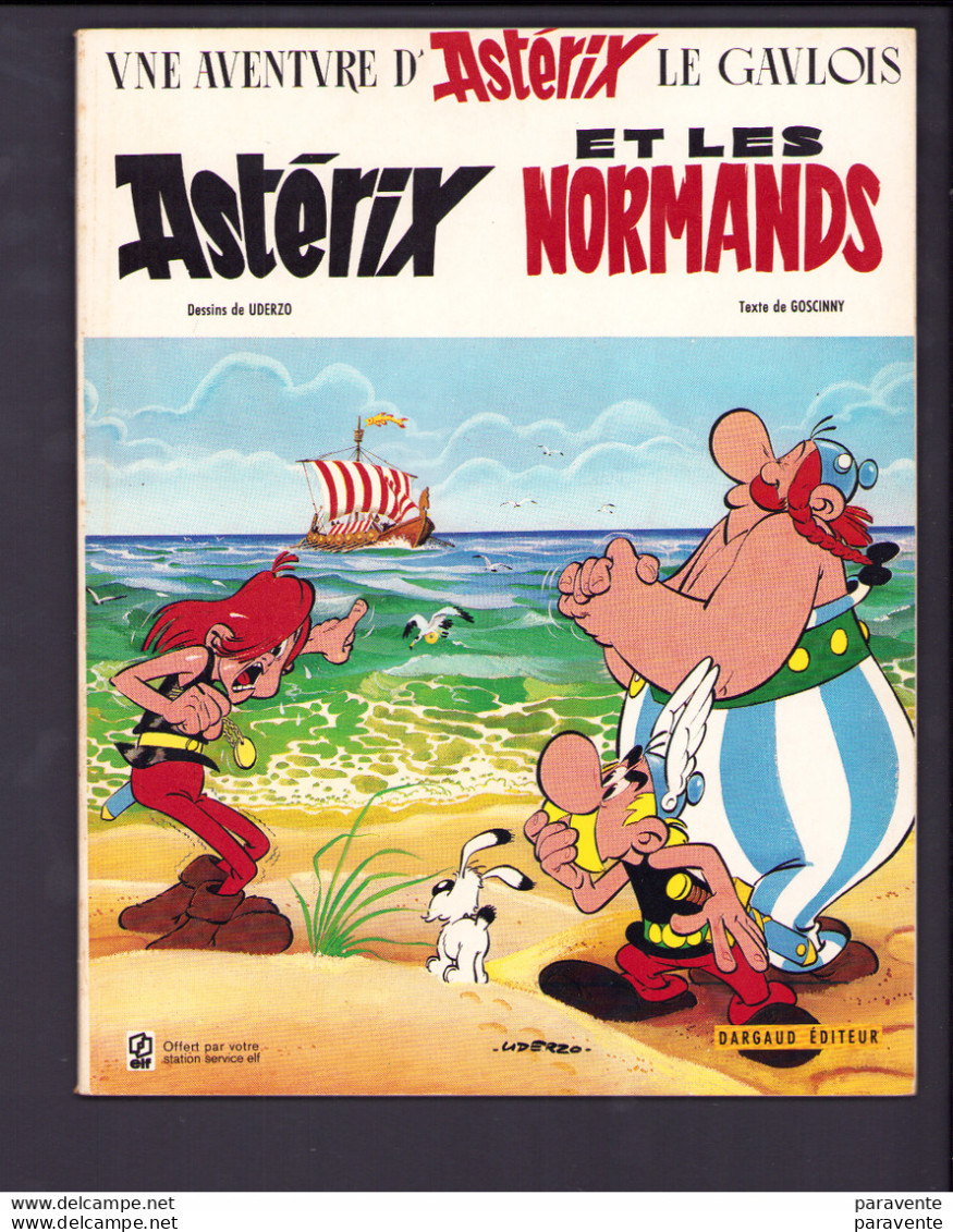 ASTERIX : Album Broché Pub ASTERIX ET LES NORMANDS Par ELF 1997 - Asterix