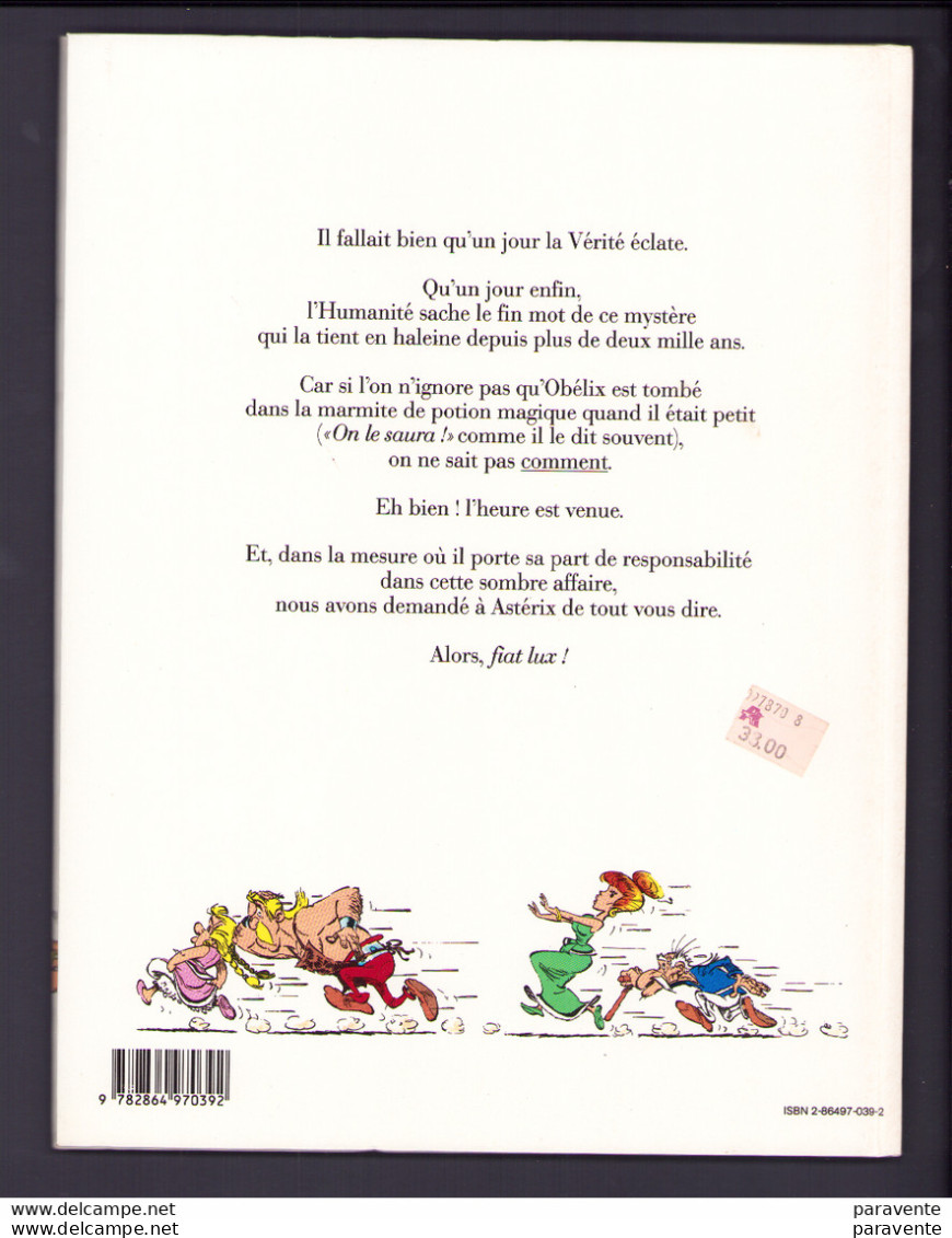 ASTERIX : Album Cartonné COMMENT OBELIX EST TOMBE DANS LA MARMITE 1989 - Astérix