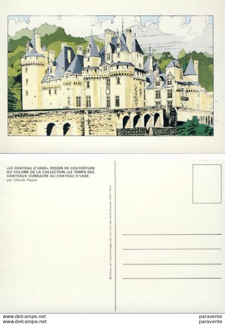 POPPE : Carte Postale CHÂTEAU USSE - Tarjetas Postales