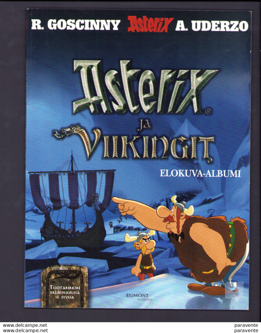 ASTERIX : Album Broché ASTERIX JA VIIKINGIT En Suedois Avec 16p Croquis - Astérix