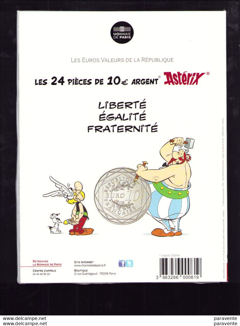 ASTERIX : Collecteur Pièces ASTERIX VALEURS DE LA REPUBLIQUE Par LA POSTE En 2005 - Astérix