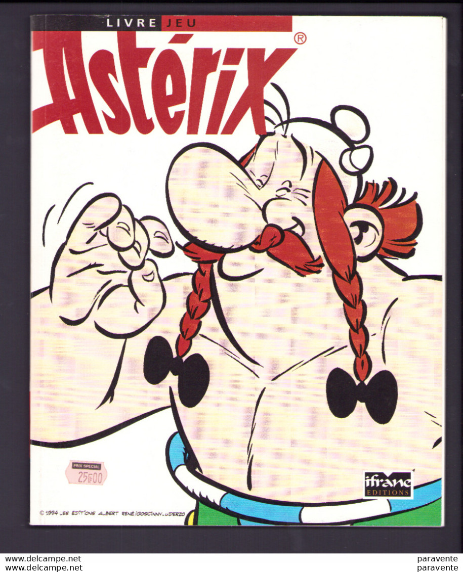 ASTERIX : 3 Livres Jeu Editions IFRANE - Astérix