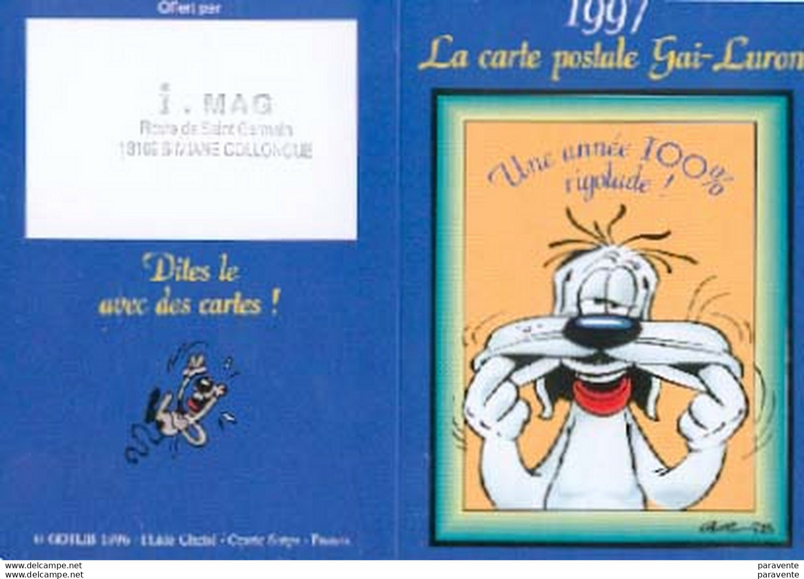 GOTLIB : Calendrier DALIX 1997 - Saint-Hubert