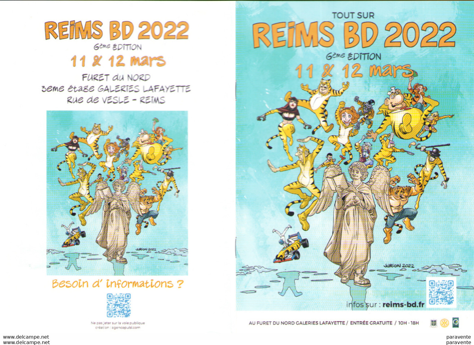 JURION : Programme Salon Bd REIMS 2022 - Autres & Non Classés