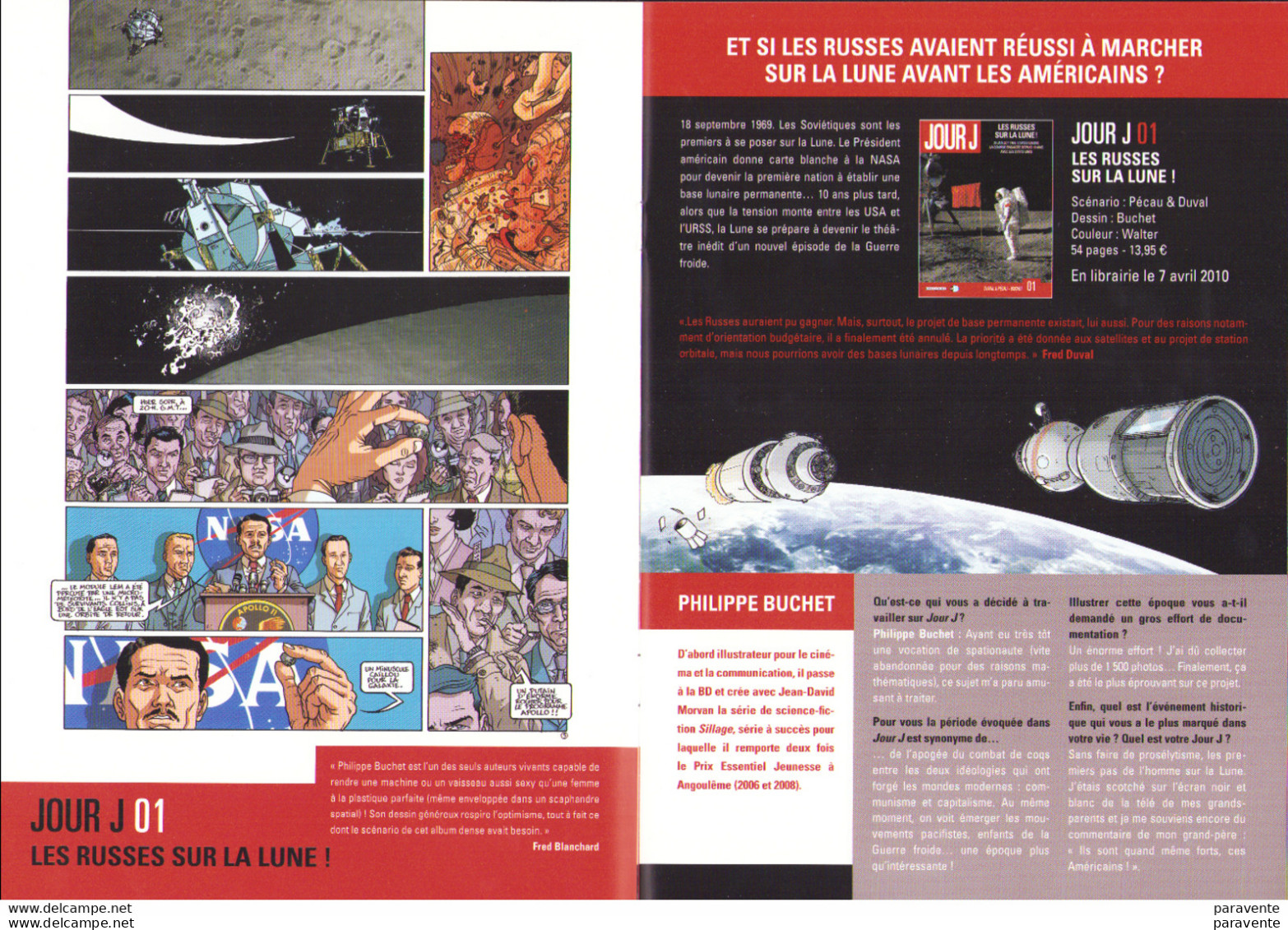 BUCHET SEJOURNE WILSON PECAU DUVAL : Plaquette Présentation De La Série JOUR J - Advertisement