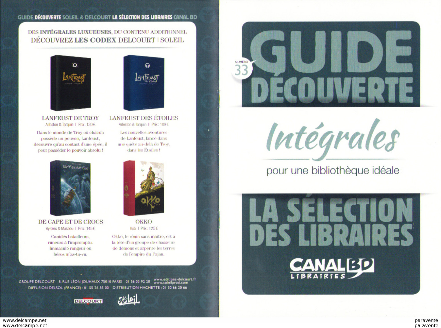 BOURGEON RAHAN LEBEAULT CAUUET TURF JEAN : Catalogue Canal Bd GUIDE DES INTEGRALES - Andere & Zonder Classificatie
