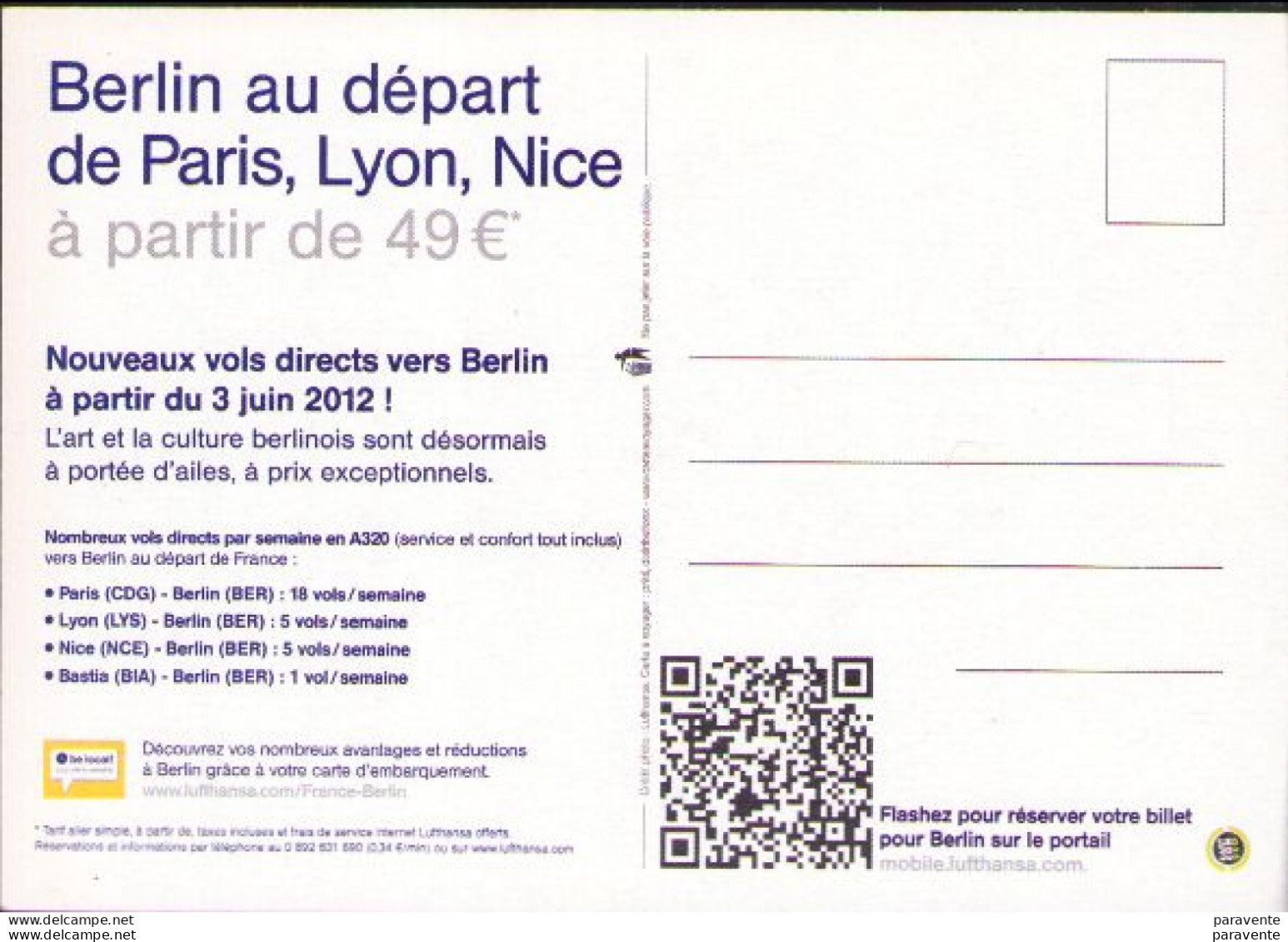 3 CARTES PUBLICITES parmis celles-ci , edf orange chrysler carnaval thyl daronne lufthansa cadre noir retaurant ....