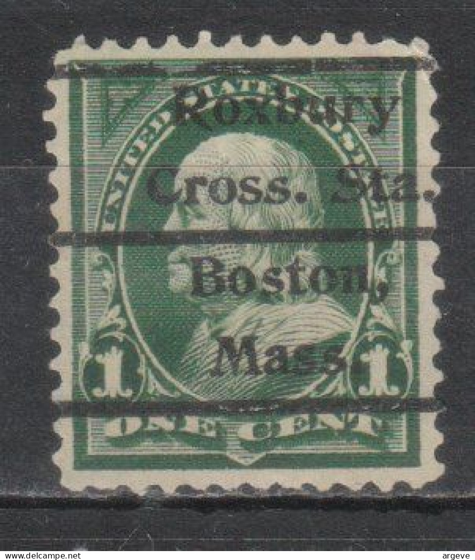 USA Precancel Vorausentwertungen Preo Locals Massachusetts, Boston, Roxbury Crossing Station 1894-L-3 TS - Precancels