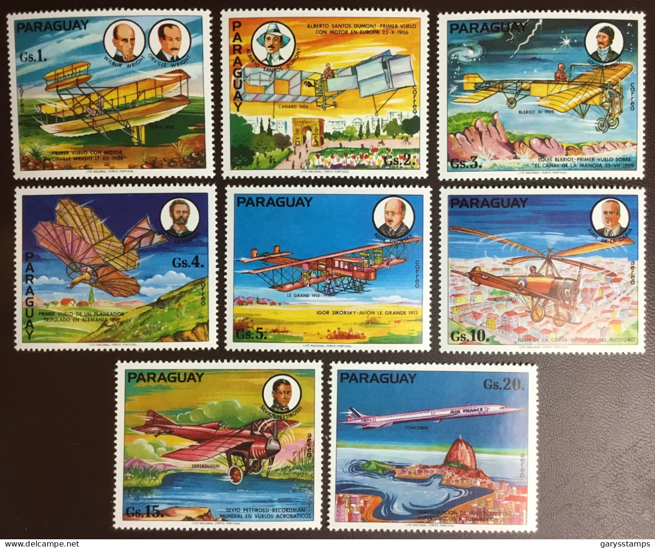 Paraguay 1977 History Of Aviation Aircraft MNH - Paraguay