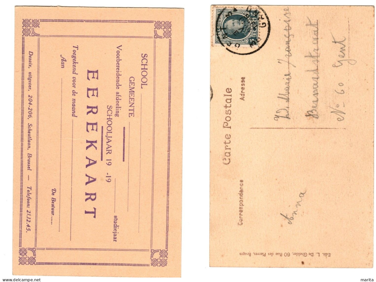 2 Cartes  Brugge - Brugge