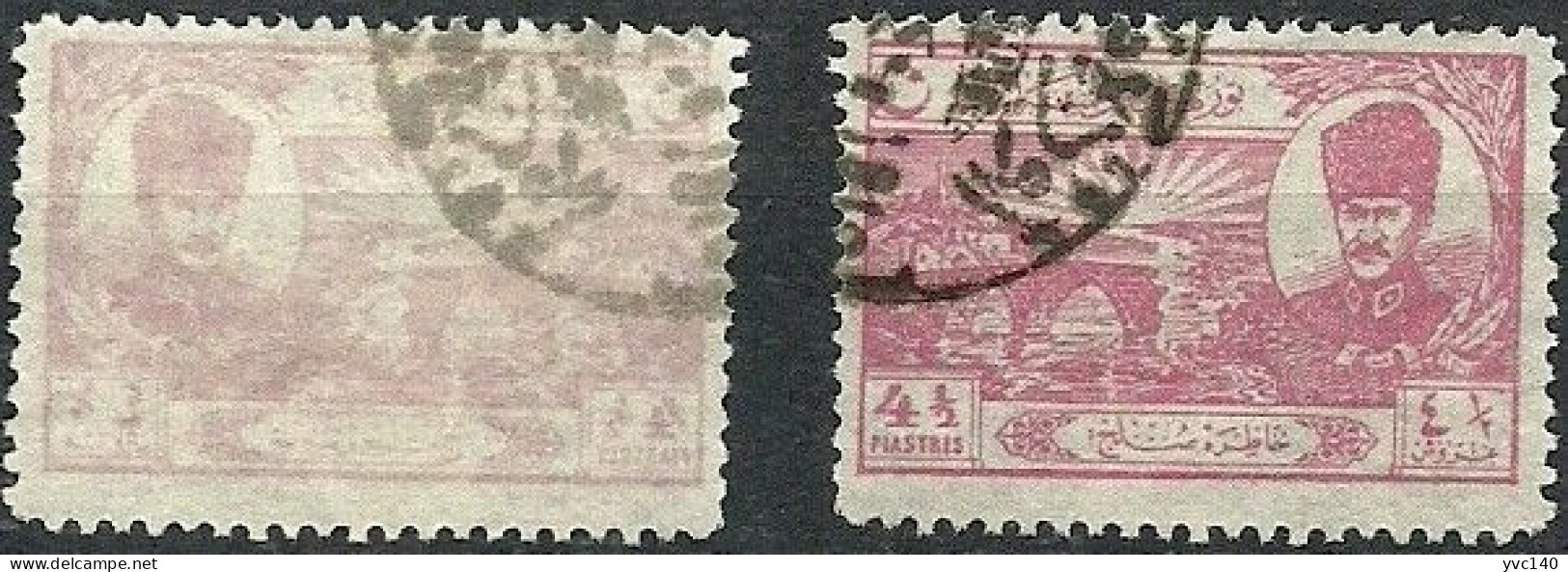 Turkey; 1924 Lausanne Treaty Of Peace 4 1/2 K. "Offset On Reverse" ERROR - Used Stamps