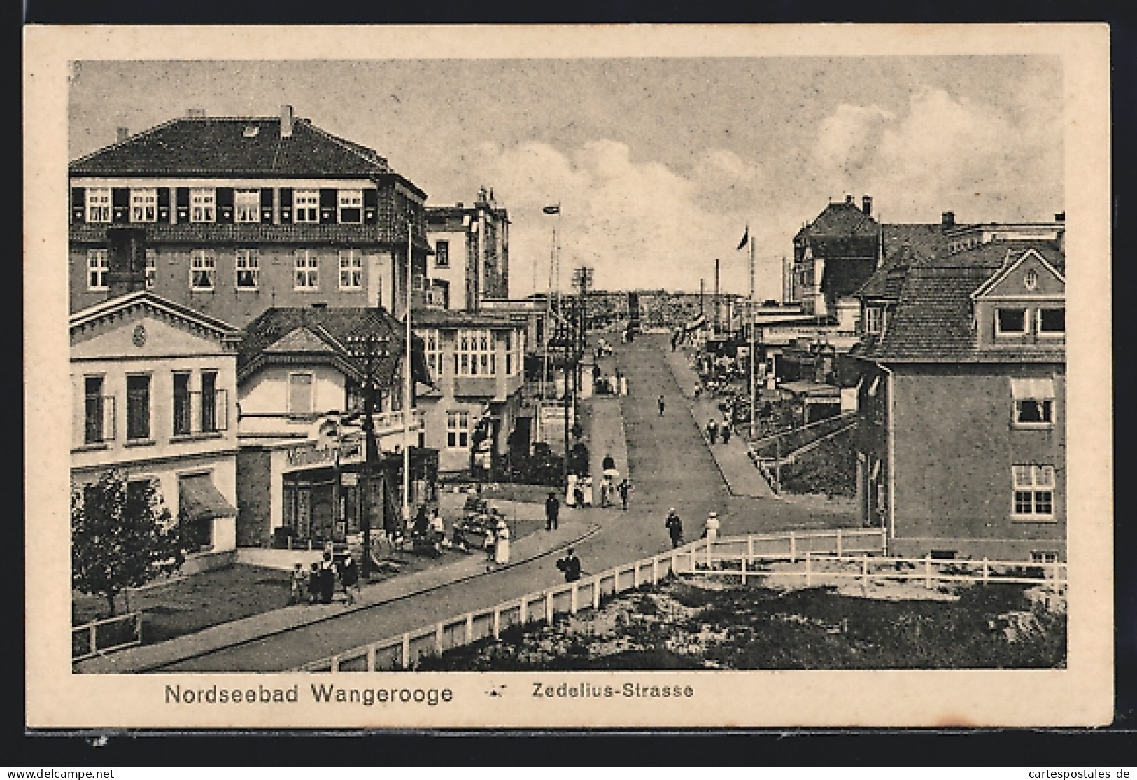 AK Wangerooge, Blick In Die Zedeliusstrasse  - Wangerooge