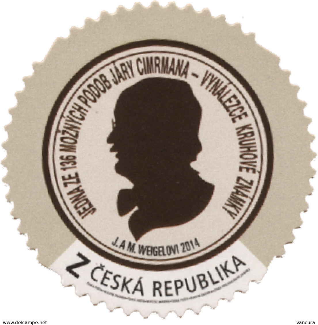 ** 829-830 Czech Republic J. Cimrman, Inventor Of Round Stamps 2014 Theatre And Film Character - Ecrivains