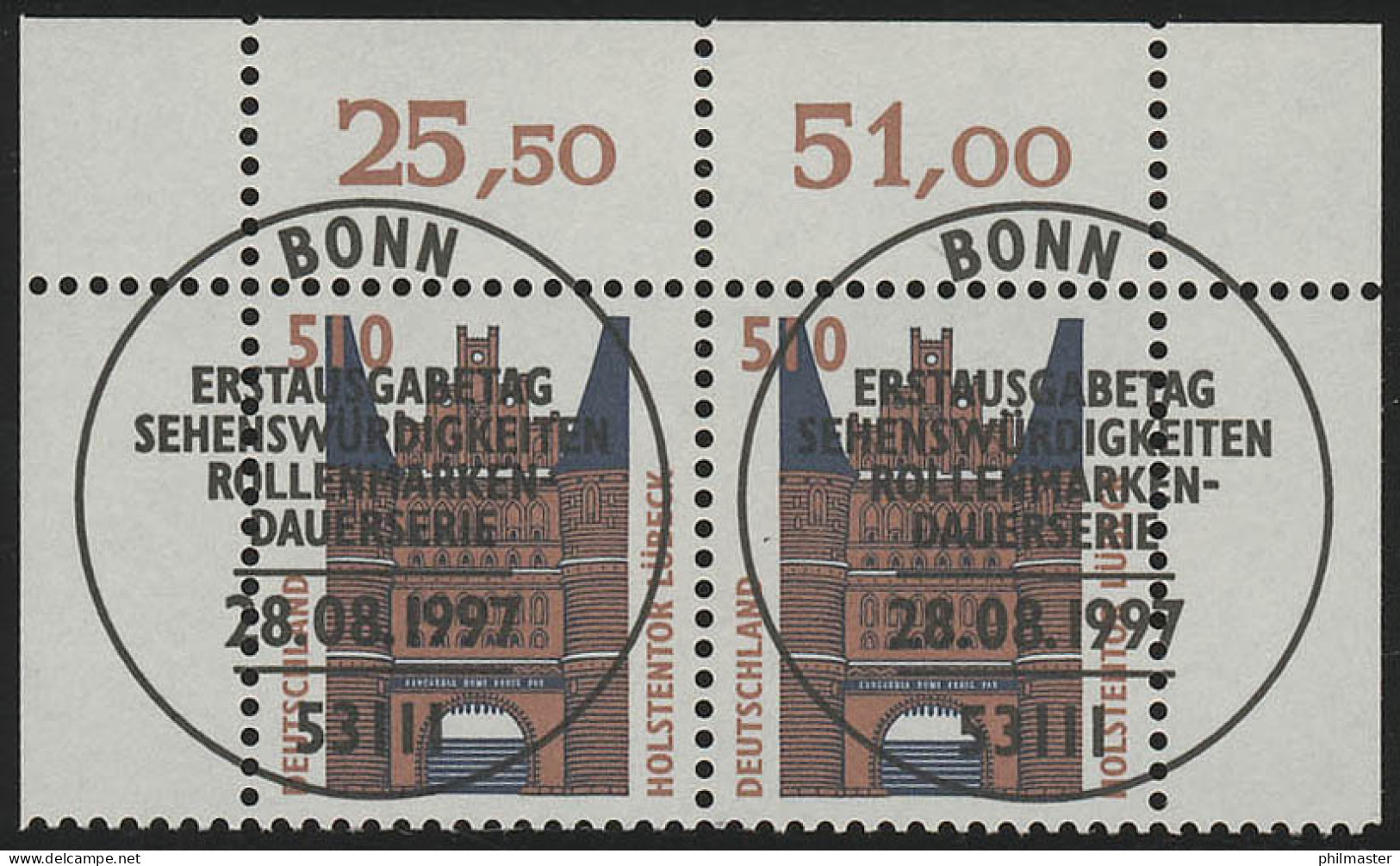 1938 SWK 510 Pf Paar OR ESST Bonn - Gebraucht