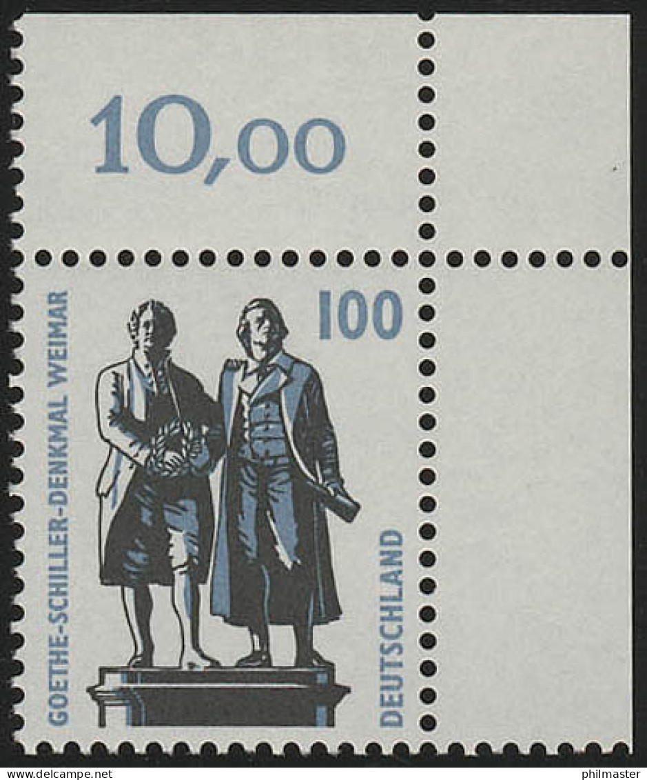 1934 SWK 100 Pf Ecke Or ** Postfrisch - Neufs