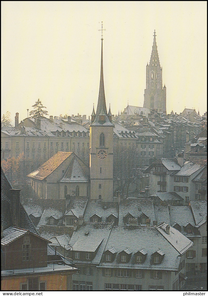 Schweiz 1443 Jubiläum 800 Jahre Bern 1991, PTT-Grußkarte Zum Jahreswechsel - Maximumkaarten