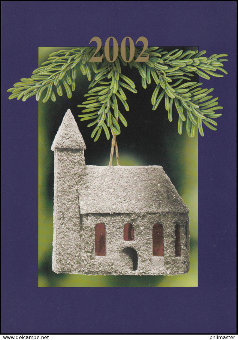 1815 Weihnachten 2002 Im Viererblock, PTT-Grußkarte Zum Jahreswechsel - Maximum Cards