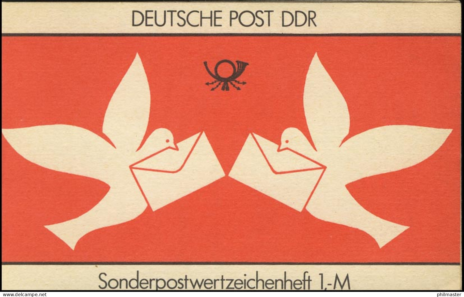 SMHD 31a Brieftauben 1987 Mit DDF Auf 4.DS Kerbe Im Rahmen über W ** - Carnets