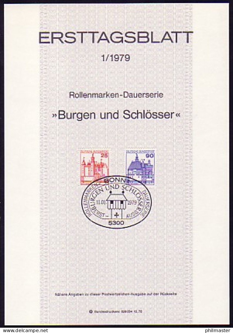 Ersttagsblätter ETB Bund Jahrgang 1979 Nr. 1 - 27 Komplett - Altri & Non Classificati