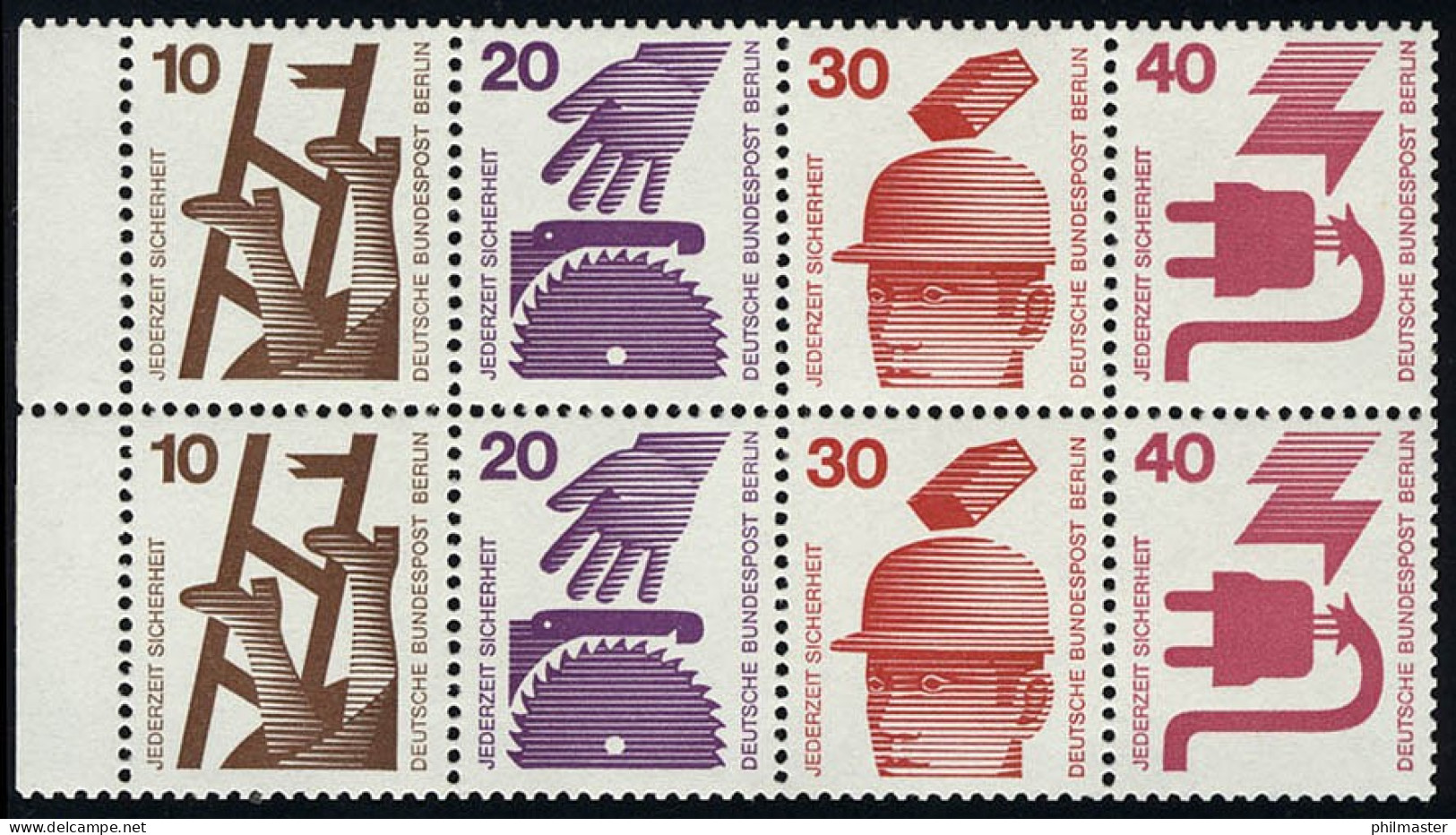 HBl. 16 Aus MH 8 Unfall 1972 - Mit PLF I (404II), Feld 6, ** - Variétés Et Curiosités