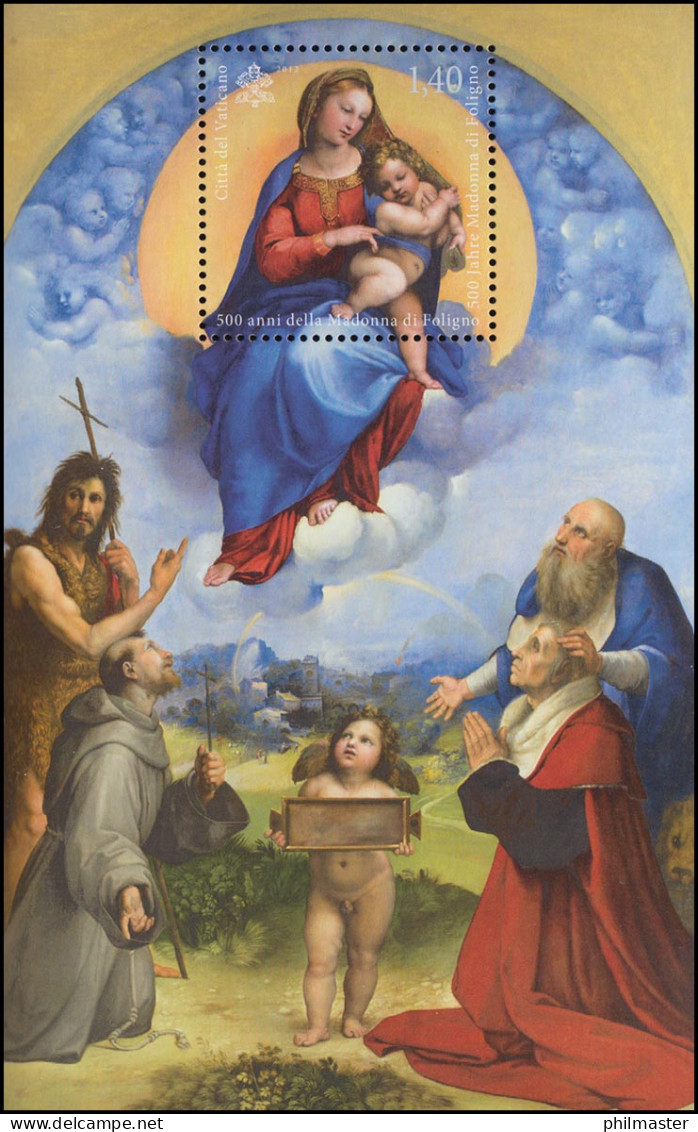 Block 36 Gemälde Von Raffael: Madonna Di Foligno 2012 ** / MNH - Autres & Non Classés