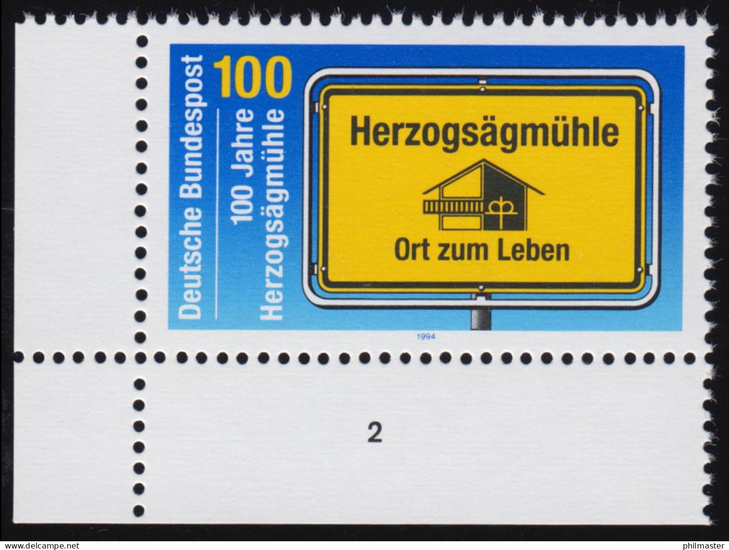 1740 Herzogsägmühle ** FN2 - Unused Stamps
