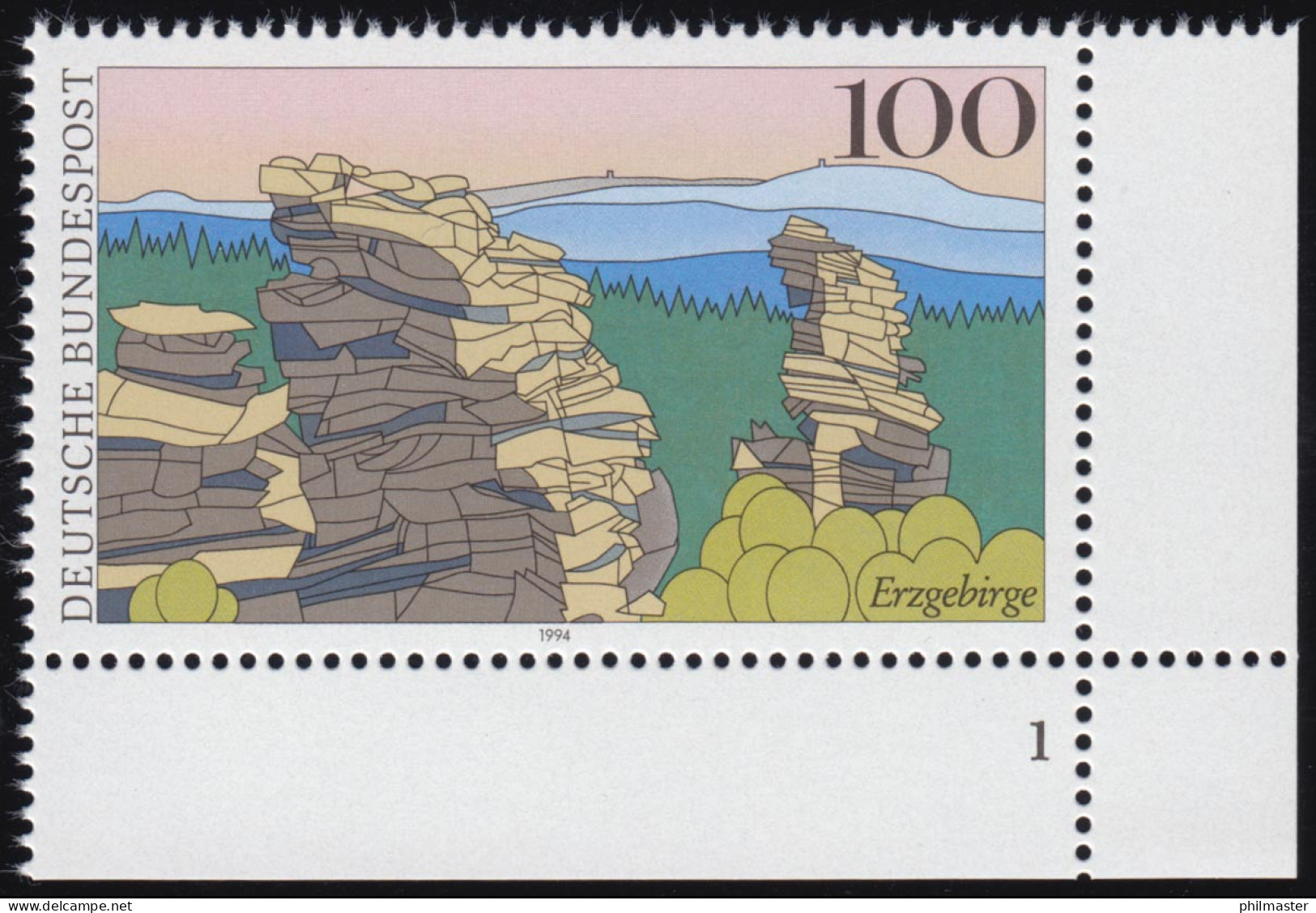 1743 Erzgebirge ** FN1 - Unused Stamps