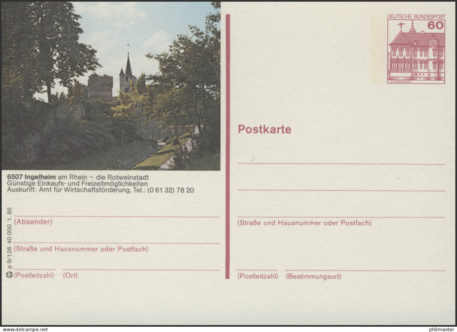 P138-p9/126 - 6507 Ingelheim, Burgkirche ** - Geïllustreerde Postkaarten - Ongebruikt