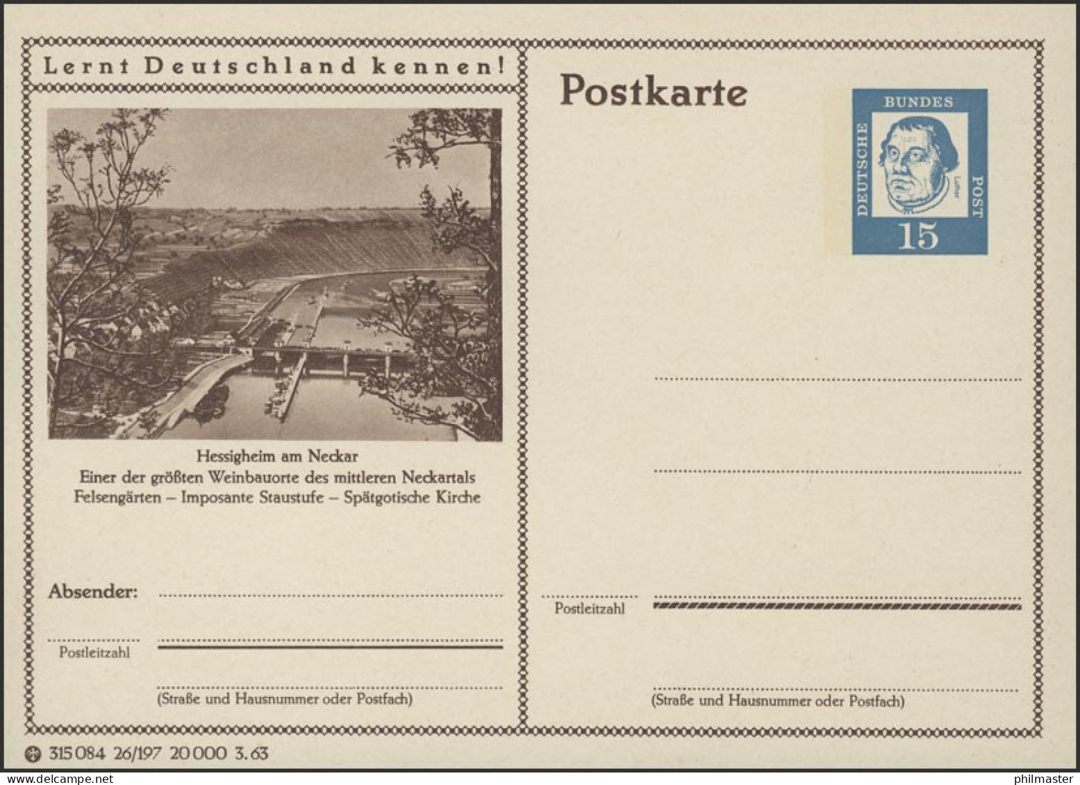 P081-26/197 Hessigheim Am Neckar ** - Cartes Postales Illustrées - Neuves