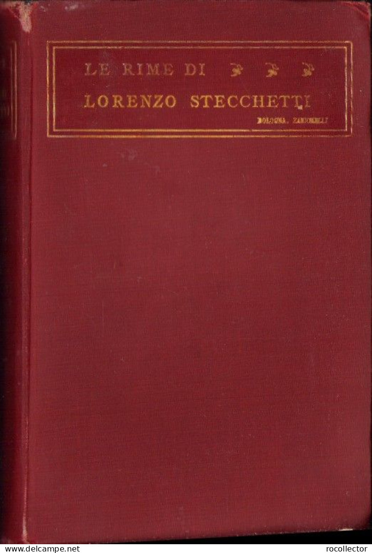 Le Rime Di Lorenzo Stecchetti 1928 C3929N - Libros Antiguos Y De Colección