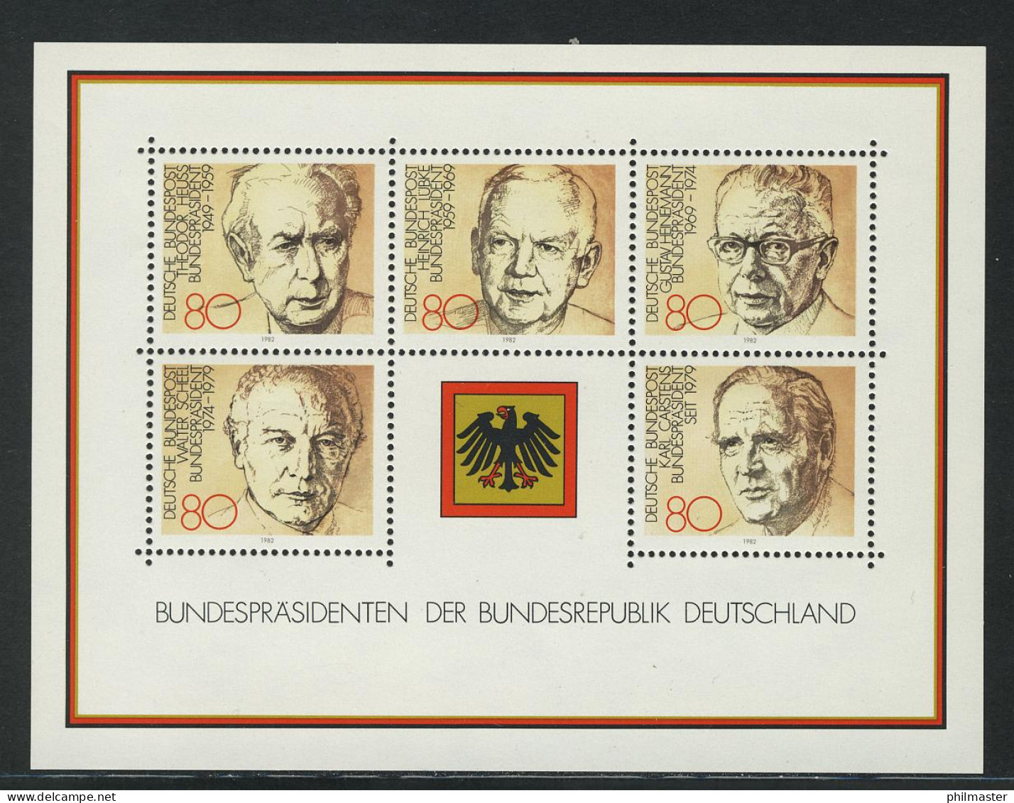 Block 18 Bundespräsidenten 1982, Postfrisch ** - Unused Stamps