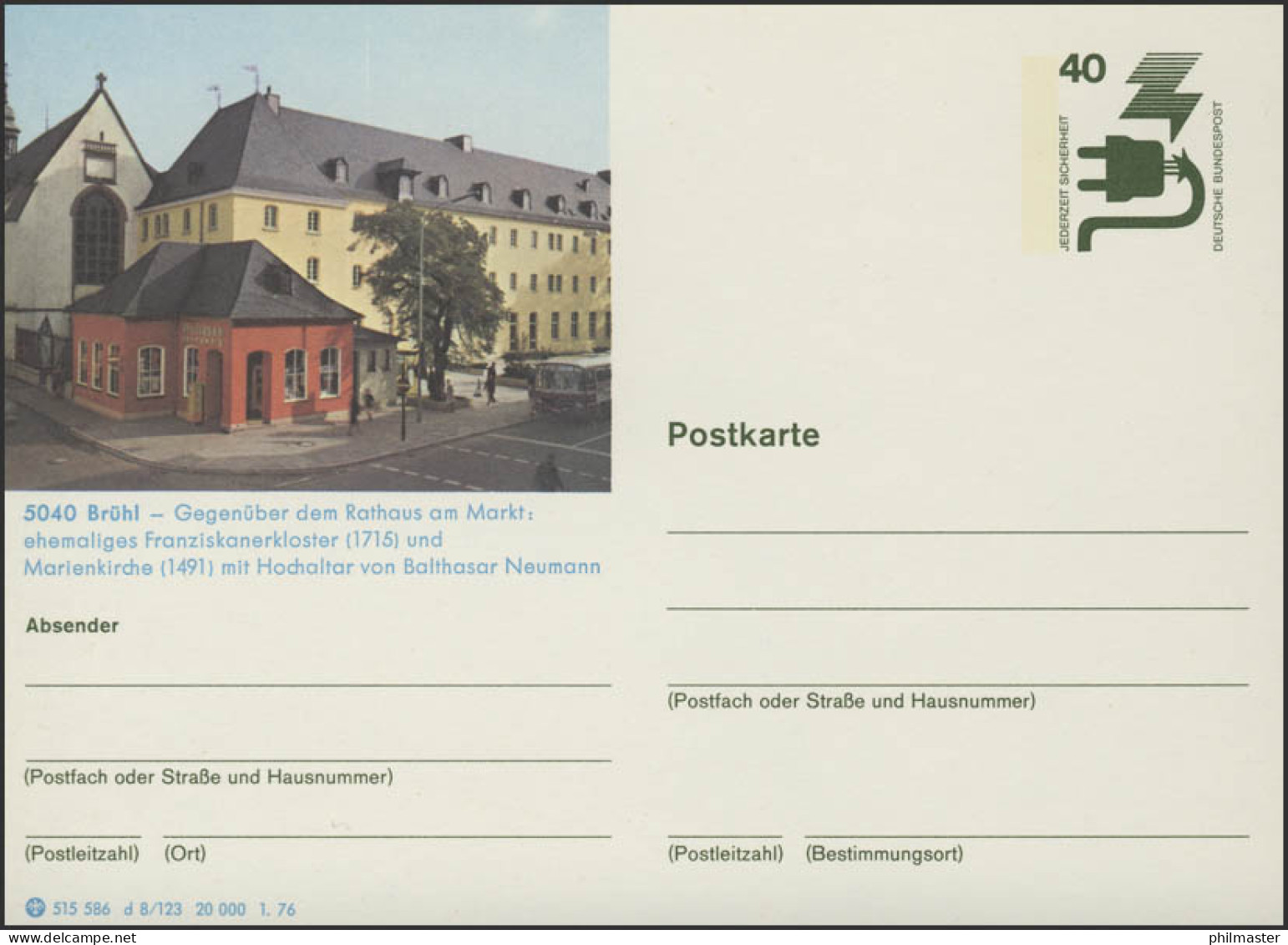 P120-d8/123 5040 Brühl, Franziskanerkloster ** Wie Verausgabt - Illustrated Postcards - Mint