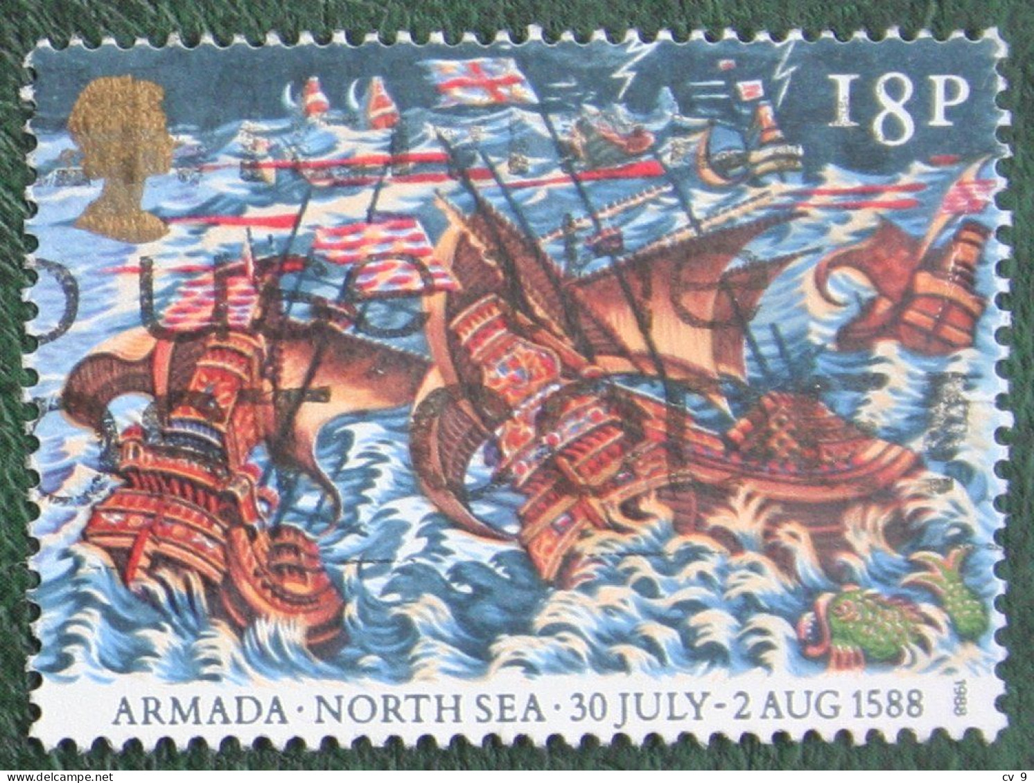 Spanish Armada Boat Ship Shiff (Mi 1159) 1988 Used Gebruikt Oblitere ENGLAND GRANDE-BRETAGNE GB GREAT BRITAIN - Used Stamps