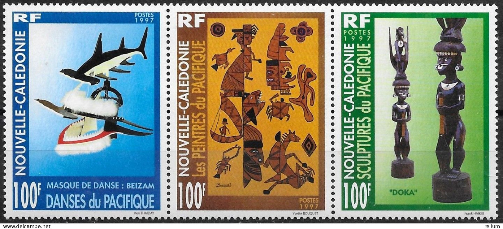 Nouvelle Calédonie 1997 - Yvert Nr. 741/744 Se Tenant - Michel Nr. 1114/1116 Str. ** - Unused Stamps