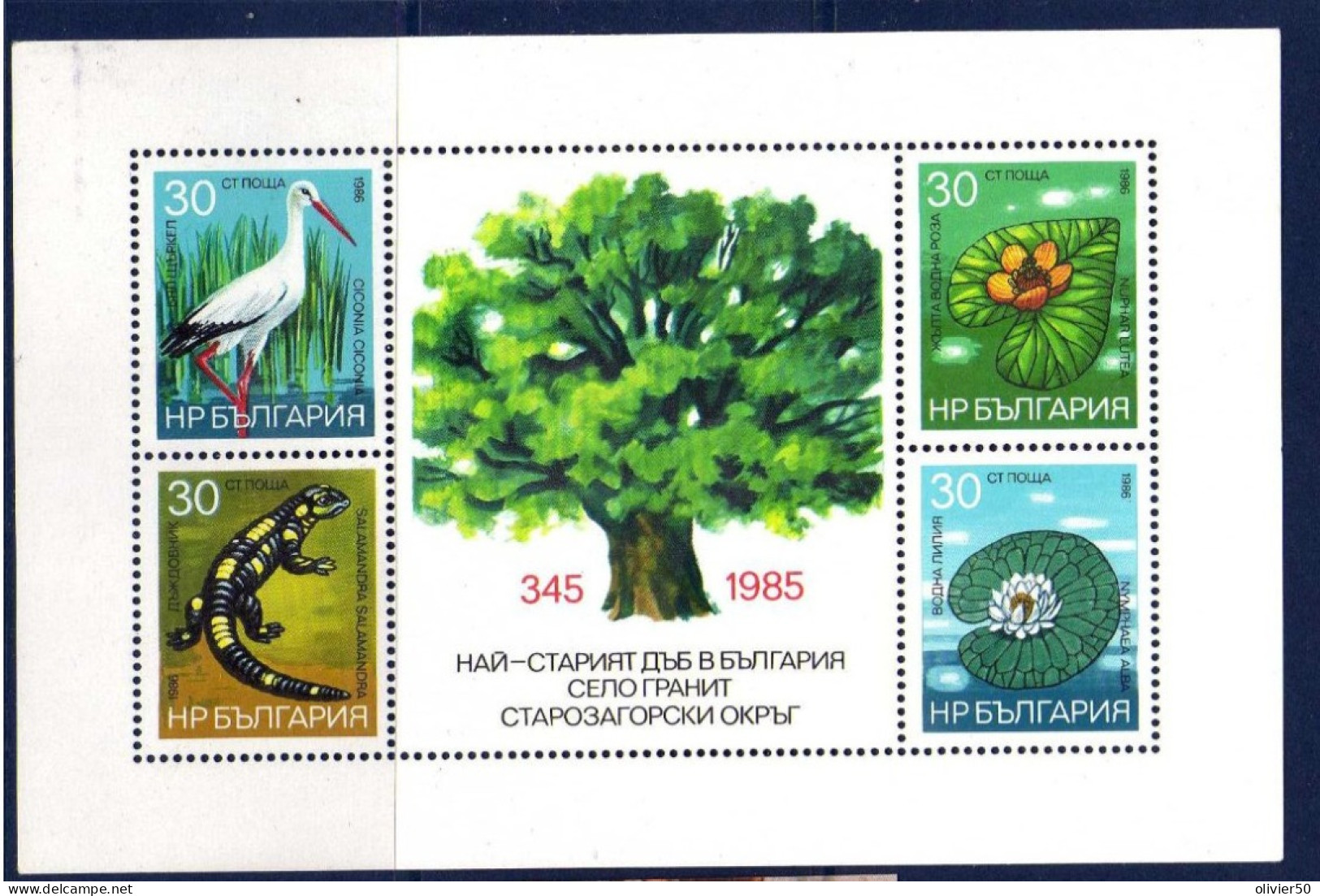 Bulgarie - (1985) - BF  Protection De La Faune Et De La Flore -   Neufs** - MNH - Blocs-feuillets