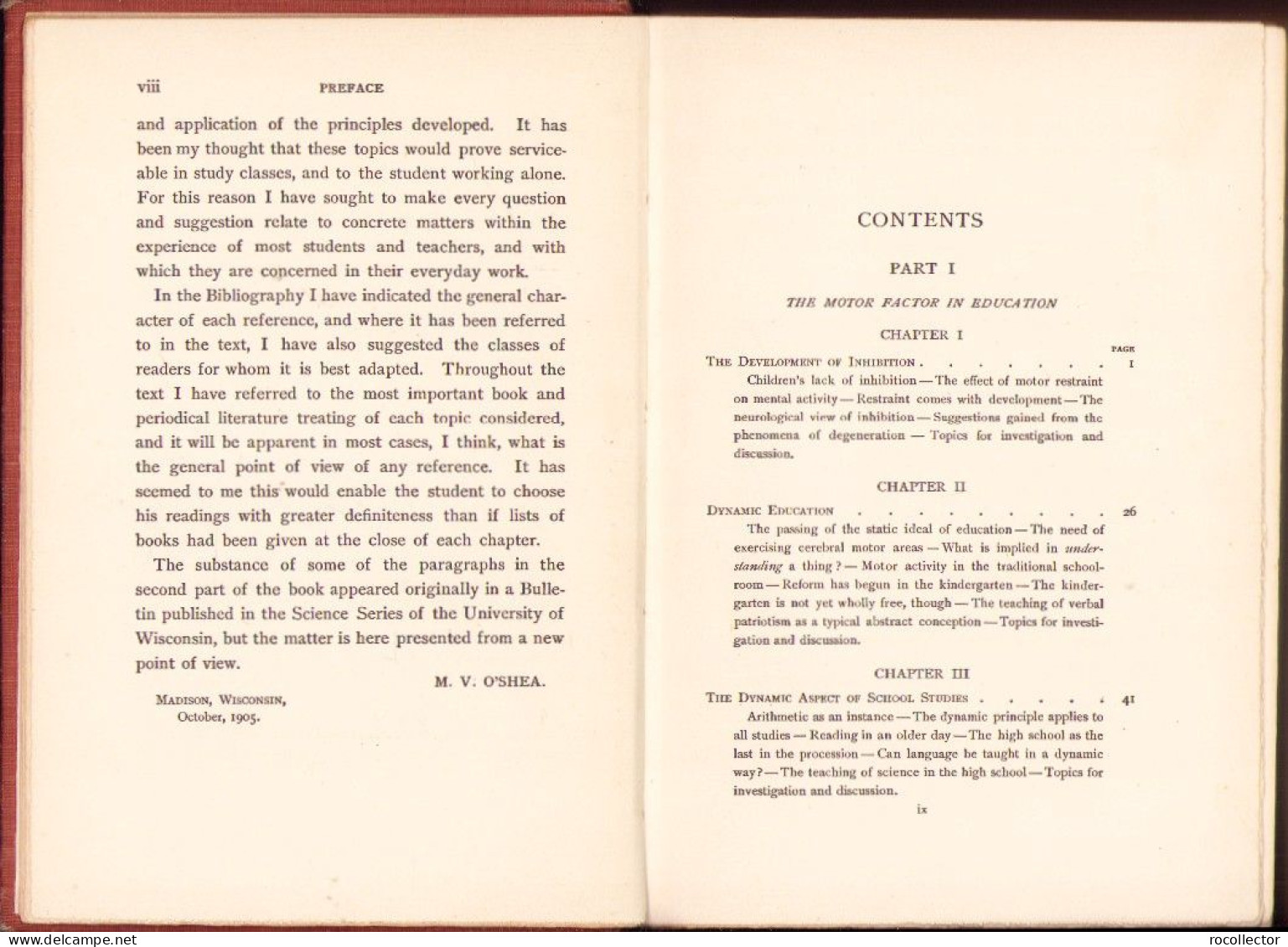 Dynamic Factors In Education By M V O’Shea 1906 C3928N - Alte Bücher