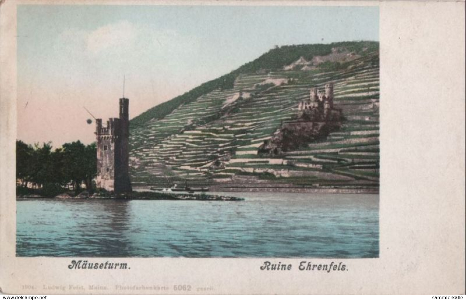 94415 - Rüdesheim, Ruine Ehrenfels - Mit Mäuseturm - Ca. 1910 - Ruedesheim A. Rh.